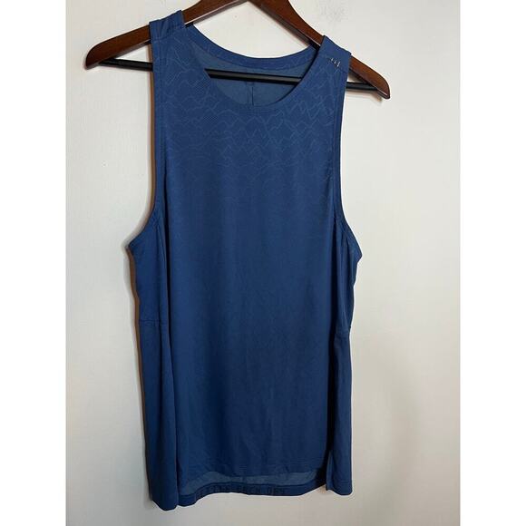 lululemon athletica Other - Men’s Lululemon Blue Tank with mountain like design size medium